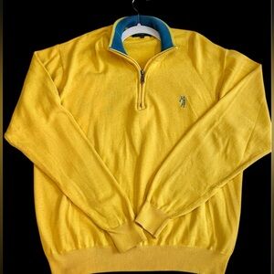 SOLD 🔥🔥Vintage Bobby Jones Yellow Zip-Up Sweater